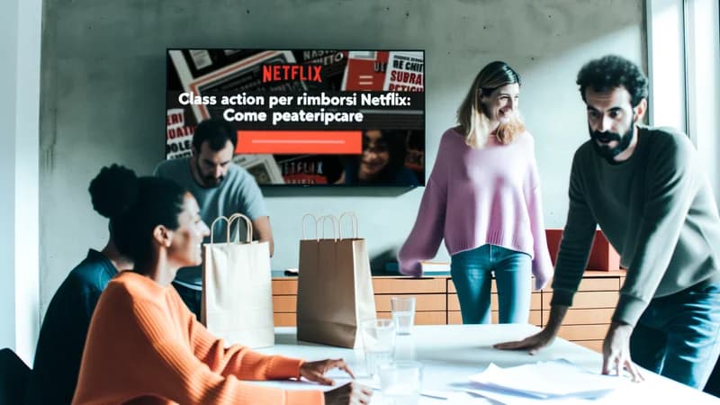 Manifestazione di consumatori per rimborsi Netflix